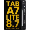 LCD Assembly With Frame For Samsung Galaxy Tab A7 Lite 8.7" (T225 / T227) (2021) (Cellular Version) (Refurbished) (Black)