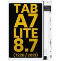 LCD Assembly With Frame For Samsung Galaxy Tab A7 Lite 8.7" (2021) (T220) (WiFi Version) (Refurbished) (White)