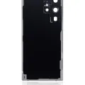 Back Cover Glass With Camera Lens For Samsung Galaxy S22 Ultra 5G (No Logo) (Aftermarket Plus) (Phantom Black)