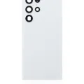 Back Cover Glass With Camera Lens For Samsung Galaxy S22 Ultra 5G (No Logo) (Aftermarket Plus) (White)