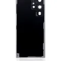 Back Cover Glass With Camera Lens For Samsung Galaxy S22 Ultra 5G (No Logo) (Aftermarket Plus) (White)