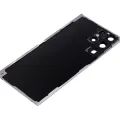 Back Cover Glass With Camera Lens For Samsung Galaxy S22 Ultra 5G (No Logo) (Aftermarket Plus) (White)
