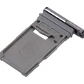 Single Sim Card Tray For Samsung Galaxy S22 Ultra 5G (Phantom Black)