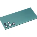 Back Cover Glass With Camera Lens For Samsung Galaxy S22 Ultra 5G (No Logo) (Aftermarket Plus) (Green)