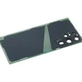Back Cover Glass With Camera Lens For Samsung Galaxy S22 Ultra 5G (No Logo) (Aftermarket Plus) (Green)