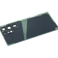 Back Cover Glass With Camera Lens For Samsung Galaxy S22 Ultra 5G (No Logo) (Aftermarket Plus) (Green)