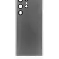 Back Cover Glass With Camera Lens For Samsung Galaxy S22 Ultra 5G (No Logo) (Aftermarket Plus) (Graphite)
