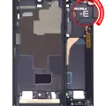 Mid-Frame Housing For Samsung Galaxy S22 Ultra 5G (International Version) (Phantom Black)