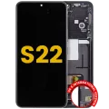 OLED Assembly With Frame For Samsung Galaxy S22 5G (US & International Version) (Refurbished) (Phantom Black)