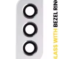 Back Camera Lens With Bezel Ring For Samsung Galaxy S22 / S22 Plus (White)