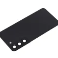 Back Cover Glass With Camera Lens For Samsung Galaxy S22 5G (No Logo) (Aftermarket Plus) (Phantom Black)