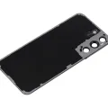 Back Cover Glass With Camera Lens For Samsung Galaxy S22 5G (No Logo) (Aftermarket Plus) (Phantom Black)