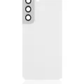 Back Cover Glass With Camera Lens For Samsung Galaxy S22 5G (No Logo) (Aftermarket Plus) (White)