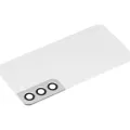 Back Cover Glass With Camera Lens For Samsung Galaxy S22 5G (No Logo) (Aftermarket Plus) (White)