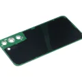 Back Cover Glass With Camera Lens For Samsung Galaxy S22 5G (No Logo) (Aftermarket Plus) (White)