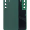 Back Cover Glass With Camera Lens For Samsung Galaxy S22 5G (No Logo) (Aftermarket Plus) (Green)