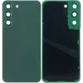 Back Cover Glass With Camera Lens For Samsung Galaxy S22 5G (No Logo) (Aftermarket Plus) (Green)