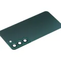 Back Cover Glass With Camera Lens For Samsung Galaxy S22 5G (No Logo) (Aftermarket Plus) (Green)