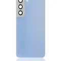 Back Cover Glass With Camera Lens For Samsung Galaxy S22 5G (No Logo) (Aftermarket Plus) (Sky Blue)