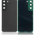 Back Cover Glass With Camera Lens For Samsung Galaxy S22 5G (No Logo) (Aftermarket Plus) (Graphite)
