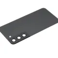 Back Cover Glass With Camera Lens For Samsung Galaxy S22 5G (No Logo) (Aftermarket Plus) (Graphite)