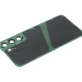 Back Cover Glass With Camera Lens For Samsung Galaxy S22 5G (No Logo) (Aftermarket Plus) (Graphite)