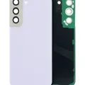 Back Cover Glass With Camera Lens For Samsung Galaxy S22 5G (No Logo) (Aftermarket Plus) (Violet)