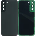 Back Cover Glass With Camera Lens For Samsung Galaxy S22 Plus 5G (No Logo) (Aftermarket Plus) (Phantom Black)