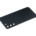 Back Cover Glass With Camera Lens For Samsung Galaxy S22 Plus 5G (No Logo) (Aftermarket Plus) (Phantom Black)