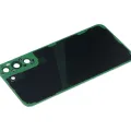 Back Cover Glass With Camera Lens For Samsung Galaxy S22 Plus 5G (No Logo) (Aftermarket Plus) (Phantom Black)