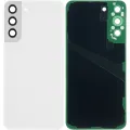 Back Cover Glass With Camera Lens For Samsung Galaxy S22 Plus 5G (No Logo) (Aftermarket Plus) (White)