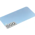Back Cover Glass With Camera Lens For Samsung Galaxy S22 Plus 5G (No Logo) (Aftermarket Plus) (Sky Blue)