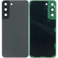 Back Cover Glass With Camera Lens For Samsung Galaxy S22 Plus 5G (No Logo) (Aftermarket Plus) (Graphite)