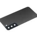 Back Cover Glass With Camera Lens For Samsung Galaxy S22 Plus 5G (No Logo) (Aftermarket Plus) (Graphite)