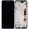LCD Assembly With Frame For Motorola Edge 5G (XT2141 / 2021) (Refurbished) (Nebula Blue)