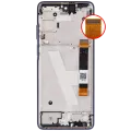 LCD Assembly With Frame For Motorola Edge 5G (XT2141 / 2021) (Refurbished) (Nebula Blue)