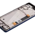 LCD Assembly With Frame For Motorola Edge 5G (XT2141 / 2021) (Refurbished) (Nebula Blue)
