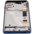 LCD Assembly With Frame For Motorola Edge 5G (XT2141 / 2021) (Refurbished) (Nebula Blue)