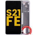 OLED Assembly With Frame For Samsung Galaxy S21 FE 5G (US & International Version) (Refurbished) (Lavender)