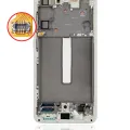 OLED Assembly With Frame For Samsung Galaxy S21 FE 5G (US & International Version) (Refurbished) (Lavender)