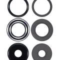 Back Camera Lens (Glass Only) With Adhesive For Motorola Moto Edge Plus / Edge 30 Pro (XT2201-1/4) / Edge X30 5G (XT2201 -2/6 /2022) (3 Piece Set) (White)