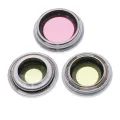Back Camera Lens With Bracket & Bezel For iPhone 13 Pro / 13 Pro Max (Real Sapphire) (Premium) (Silver)