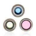 Back Camera Lens With Bracket & Bezel For iPhone 13 Pro / 13 Pro Max (Real Sapphire) (Premium) (Gold)