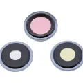 Скло камери з кріпленням і рамкою для iPhone 13 Pro / 13 Pro Max (справжній сапфір) (Premium) (Sierra Blue)
