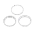 Back Camera Bezel Ring Only For iPhone 13 Pro / 13 Pro Max (Silver) (3 Piece Set)