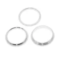 Back Camera Bezel Ring Only For iPhone 13 Pro / 13 Pro Max (Silver) (3 Piece Set)