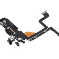 Charging Port Flex Cable For iPhone 13 Pro (Aftermarket Plus) (Graphite)