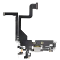 Charging Port Flex Cable For iPhone 13 Pro (Aftermarket Plus) (Silver)
