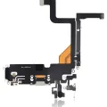 Charging Port Flex Cable For iPhone 13 Pro (Aftermarket Plus) (Silver)