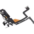 Charging Port Flex Cable For iPhone 13 Pro (Aftermarket Plus) (Silver)